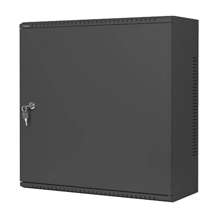 Lanberg rack cabinet 19" wall-mount 6U+3u/540x200 low-profile black (assembled) ID 87600 (тъмнейл - 2)
