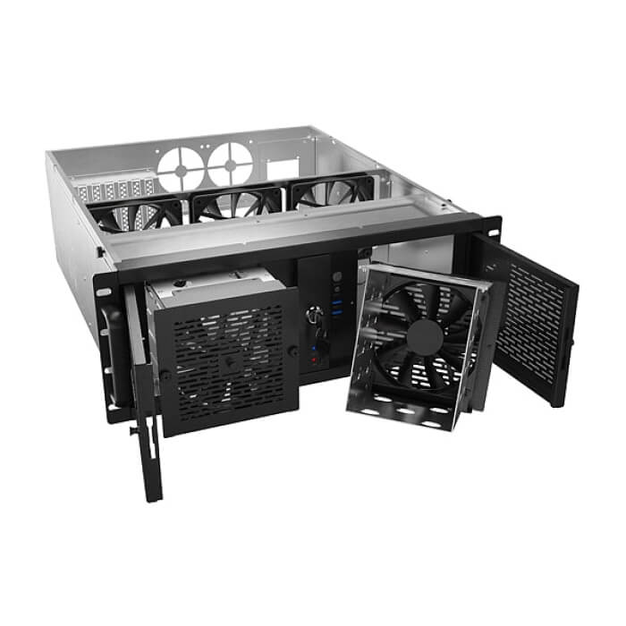 Lanberg Rackmount server chassis ATX 520/12 19"/4U ID 96687 (тъмнейл - 5)