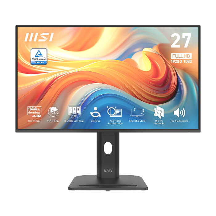 MSI PRO MP275PG E14 Proffesional Bussiness Monitor, 27", 1ms, 144Hz IPS, 1920x1080, FSync, EyesErgo, Anti-flicker, Eye-Q Check, Project Mode, HDR Ready, 300nits AG, 1500:1, 10 ID 98809 на супер цена от GT Computers MSI PRO MP275PG E14 Proffesional Bussiness Monitor, 27", 1ms, 144Hz IPS, 1920x1080, FSync, EyesErgo, Anti-flicker, Eye-Q Check, Project Mode, HDR Ready, 300nits AG, 1500:1, 10 ID 98809 на супер цена