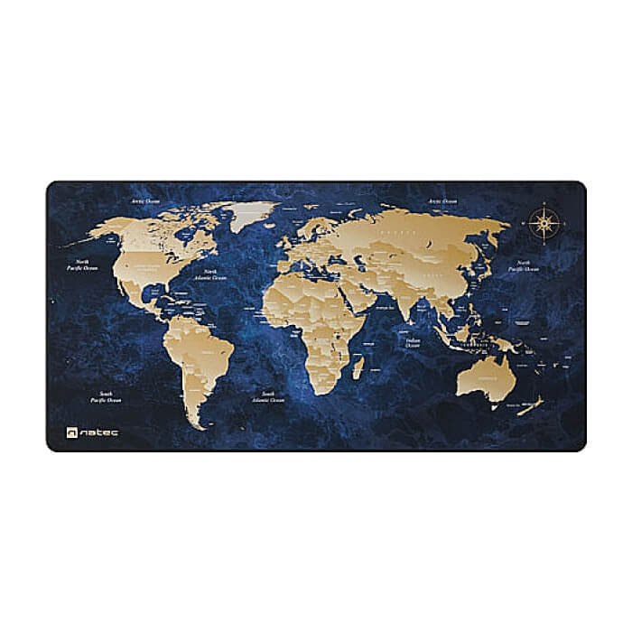 Natec Mouse Pad World Deep Map MAXI 800x400 mm на супер цена от GT Computers Natec Mouse Pad World Deep Map MAXI 800x400 mm на супер цена