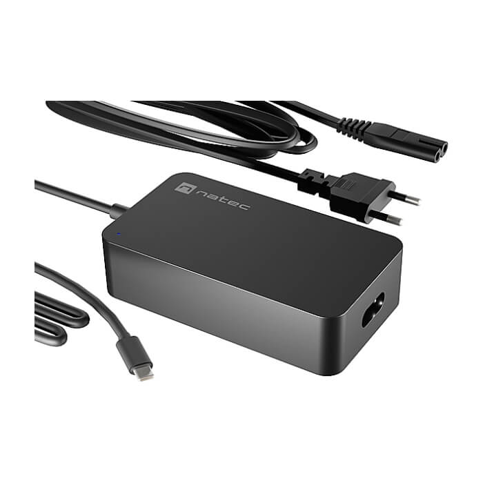 Natec Natec Laptop Charger Grayling GAN USB-C 65W for laptops, tablets, phones (тъмнейл - 2)