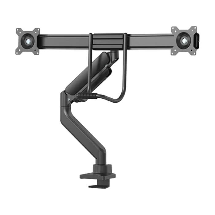 Neomounts by NewStar Screen Desk Mount 2 screens (topfix clamp & grommet) for 2 Monitor Screens, Black ID 66741 на супер цена