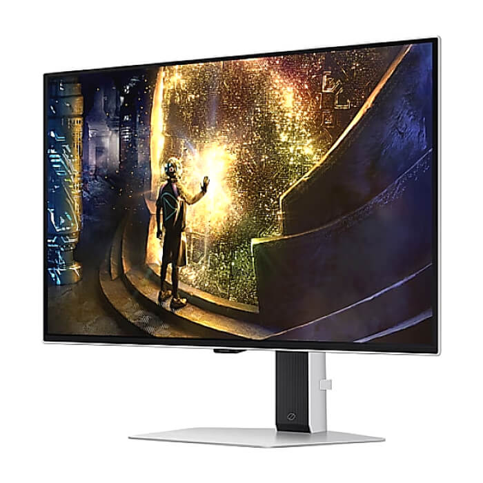 Samsung 27DG610 27" Odyssey G6 Smart, OLED, 240 Hz, 1 ms GTG, 2560x1440, DP 1.4, 2xHDMI 2.1, 2xUSB, Wi-Fi, Bluetooth, Tizen, Silver ID 82549 (тъмнейл - 3)