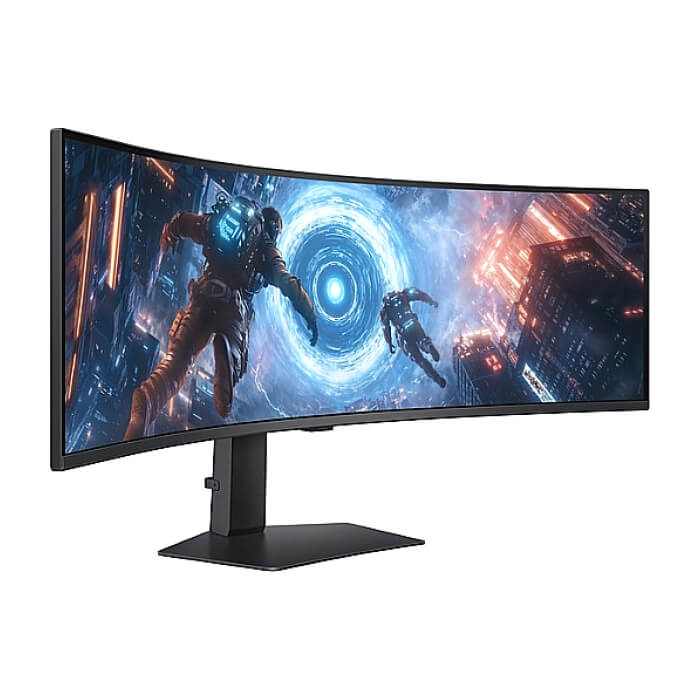 Samsung LS49FG910, 49" Odyssey G9 GAMING VA Curved OLED, 1000R, 144Hz, Smart. 32:9, 5120 x 1440, Display Port , HDMI,Micro HDMI, USB Hub, Silver ID 91156 (тъмнейл - 4)