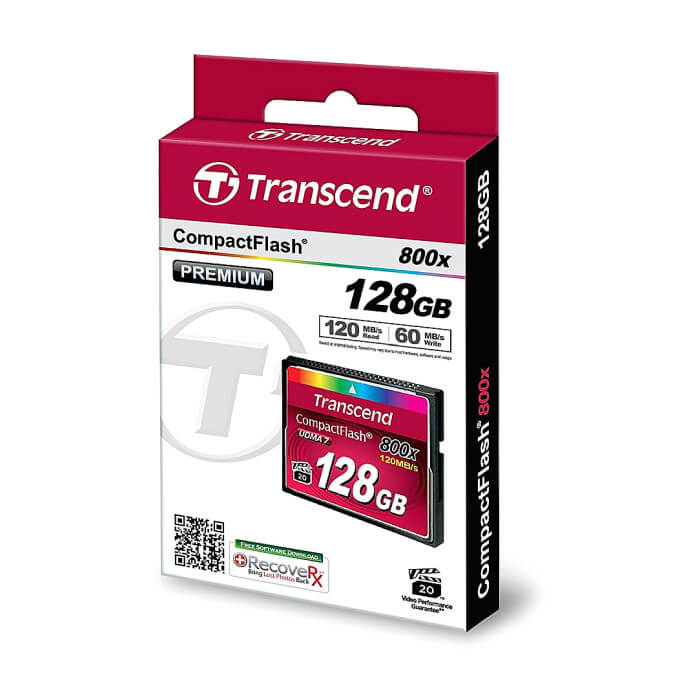 Transcend 128GB CF Card (800x) ID 74016 (тъмнейл - 5)