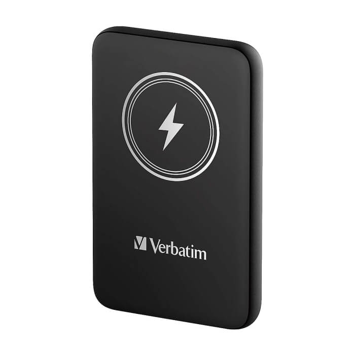 Verbatim MCP-10BK Power Pack 10000 mAh with UBS-C® PD 20W / Magnetic Wireless Charging 15W Black ID 75114 (тъмнейл - 2)