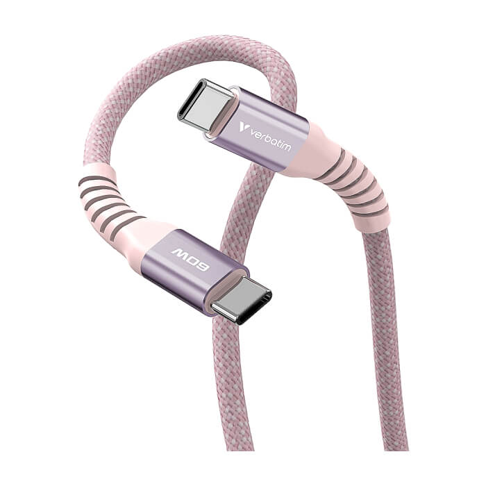 Verbatim Sync & Charge USB-C to USB-C 60W Magnetic 120 cm - Pink ID 84966 (тъмнейл - 4)