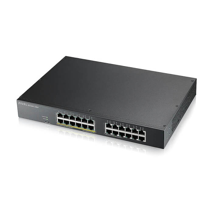 ZyXEL GS1915-24E, 24-port GbE Smart hybrid mode Switch, standalone or NebulaFlex Cloud, rackmount, fanless (тъмнейл - 3)