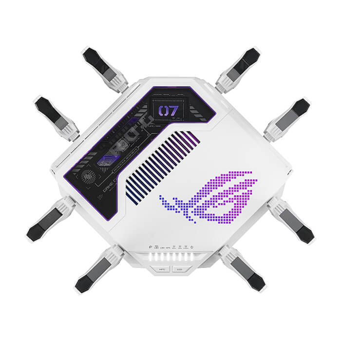 Asus Gaming Rapture GT-BE19000AI, BE19000, Tri-band Gaming Router, WiFi 7, 802.11be, up to 3,500 sq. ft. & 200+ devices, Triple Level Security, Support AiMesh Whole Home Mesh W на супер цена