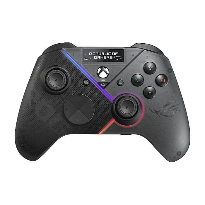 Asus ROG Raikiri Pro OLED display, tri-mode connectivity, remappable buttons&triggers, 4 rear buttons, step&linear triggers, adjustable joystick sensitivity, 3.5mm jack with ESS DAC, for PC and Xbox ID 89132 на супер цена