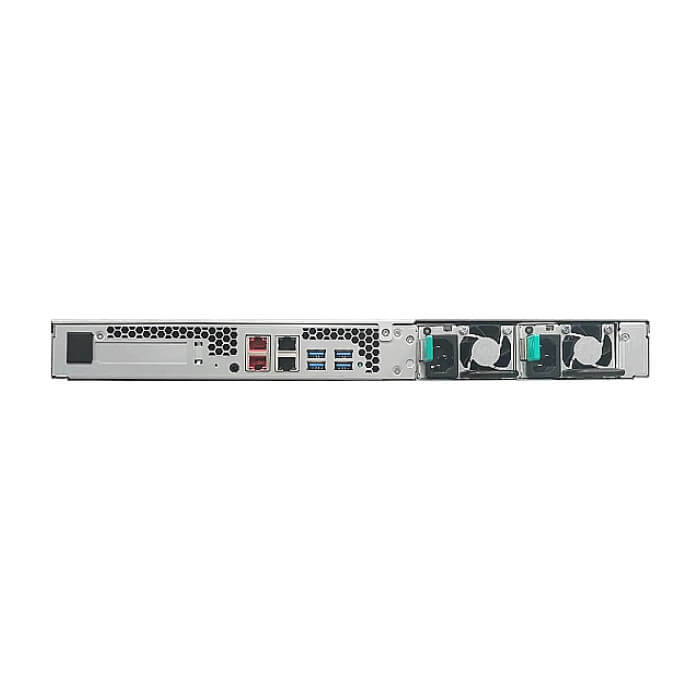 Asustor AS6504RD, 1U 4-bay NAS, Intel ATOM C3538 Quad-Core, 8GB DDR4 (Max 128Gb), 2 x 2.5G 2 x GLAN, PCIe Gen3 by4GbEx1, 4 USB 3.2Gen2 Type-A, PS 250W Redundant, Rail Kit на супер цена