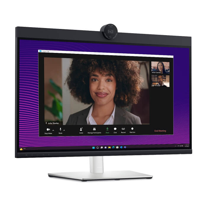Dell P2724DEB, 27.0" Video Conferencing AG, IPS, 5ms, 1000:1, 350 cd/m2, QHD (2560x1440), 99% sRGB, Webcam, 2x5W speakers, Microphone, USB-C up to 90W PD, USB 3.2, HDMI, DP, RJ45, Height, Swivel, Tilt, Pivot, Black ID 65203 (тъмнейл - 3)