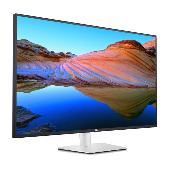 Dell U4323QE, 42.5" 4K UltraSharp AG, IPS, 5ms, 1000:1, 350 cd/m2, (3840x2160), 100% sRGB, 98% DCI-P3, HDMI, DP, USB-C Hub, USB 3.2, RJ-45, dual 8W speakers, ComfortView, Audio line-out, Height Adjustable, Pivot, Swivel, Tilt, Black ID 65185 (тъмнейл - 2)