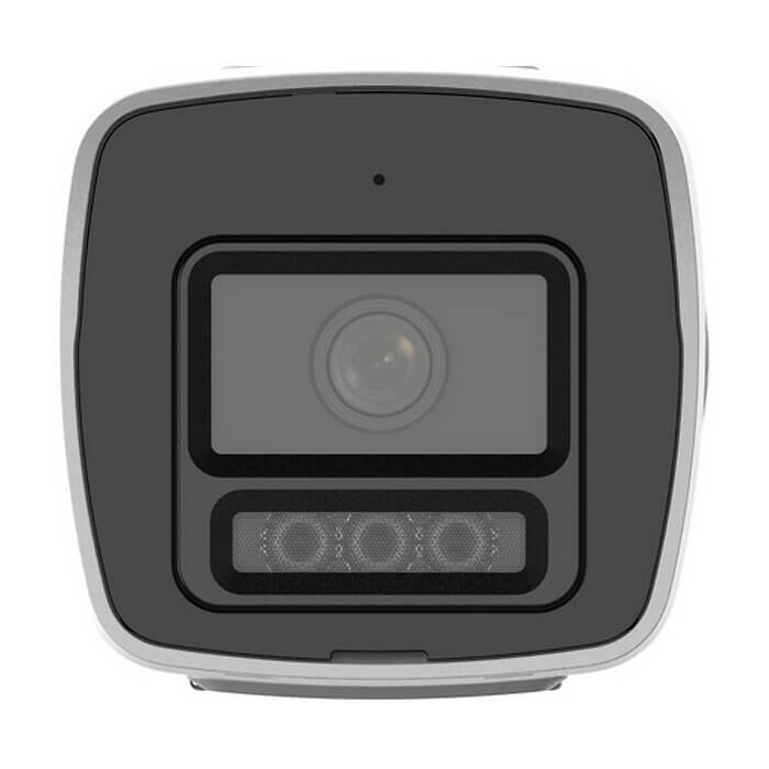 HikVision 4 MP ColorVu 3.0 Fixed Bullet Network Camera, 2.8 mm, F1.0, IR, White Light up to 30m, H.265+, IP67, built-in microphone, 12Vdc/PoE 7W ID 99013 на супер цена