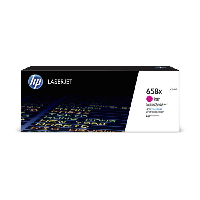 HP 658X Magenta LaserJet Toner Cartridge ID 68658