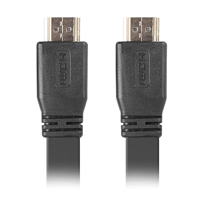 Кабел - Lanberg HDMI M/M V2.0 cable 0.5m, 4K flat, black ID 72526 на супер цена от GT Computers Кабел - Lanberg HDMI M/M V2.0 cable 0.5m, 4K flat, black ID 72526 на супер цена