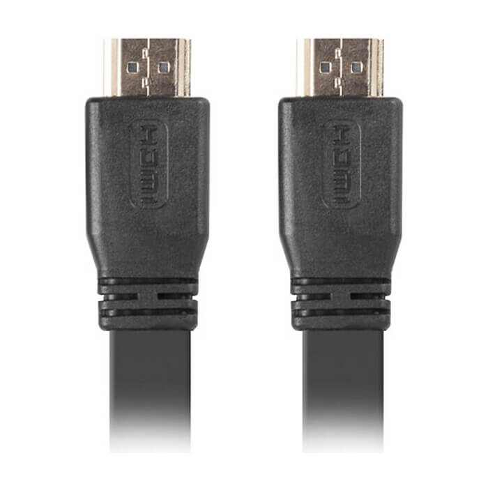 Кабел - Lanberg HDMI M/M V2.0 cable 5m, 4K flat, black ID 72522
