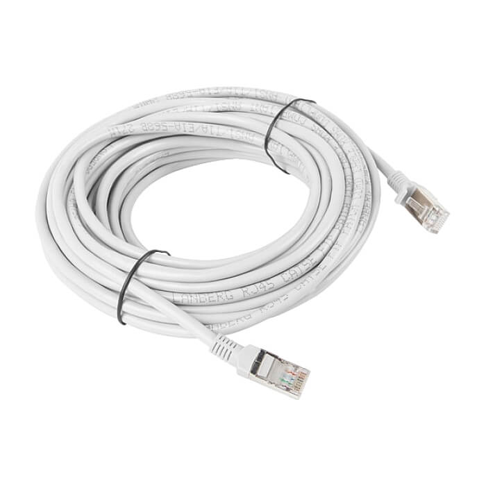 Кабел - Lanberg patch cord CAT.5E 10m, grey ID 72241 (тъмнейл - 2)