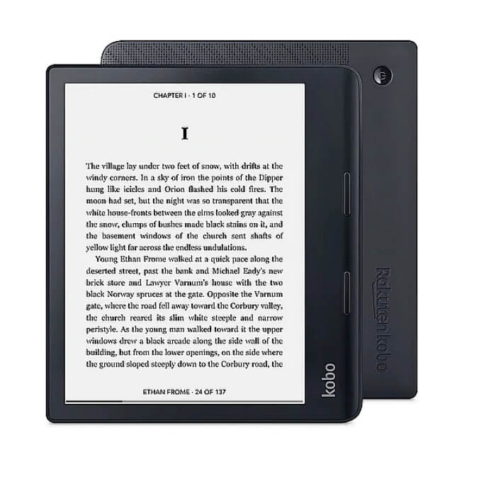 Kobo Sage e-Book Reader E Ink Flush Touchscreen 8 inch Black ID 64656 на супер цена