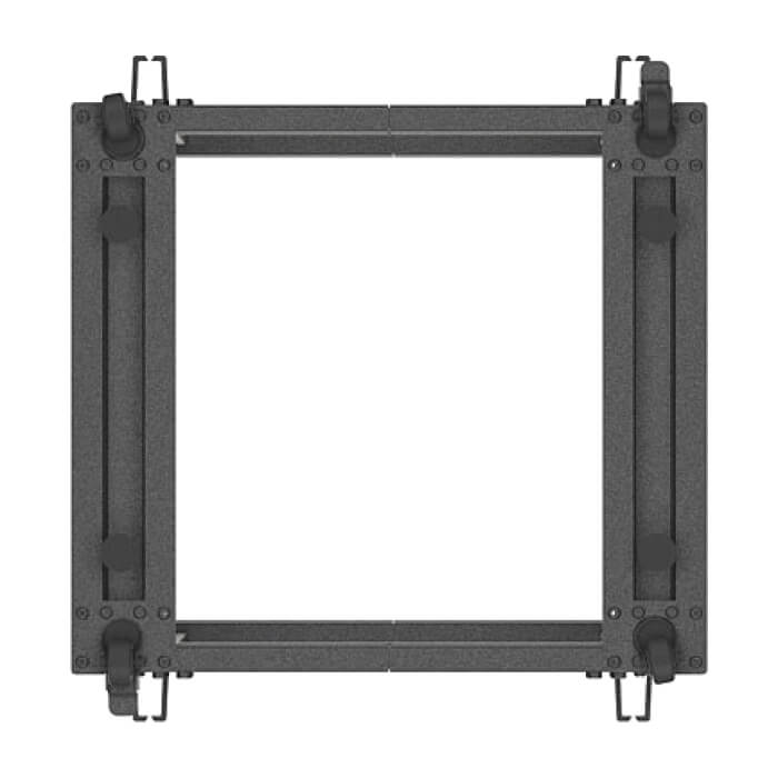 Lanberg open rack 19" 12U 600x600-1100 adjustable black ID 87220 (тъмнейл - 5)