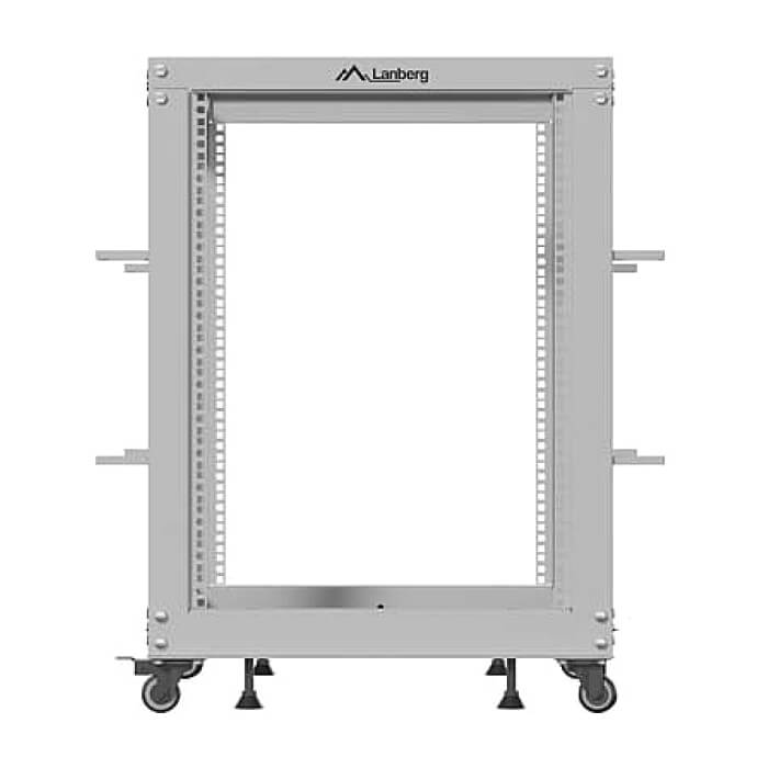 Lanberg open rack 19" 15U 600x600-1100 adjustable, grey ID 96768 на супер цена