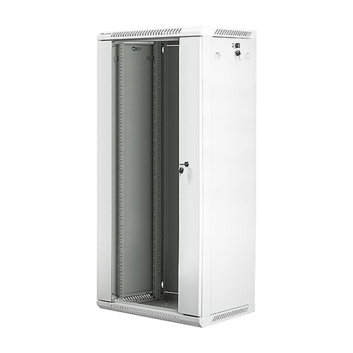 Lanberg rack cabinet 19” wall-mount 27U / 600x450 for self-assembly (flat pack), grey ID 71888 (тъмнейл - 3)