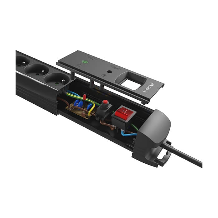 Lanberg surge protector sp1 3m 5x schuko outlets black (тъмнейл - 5)