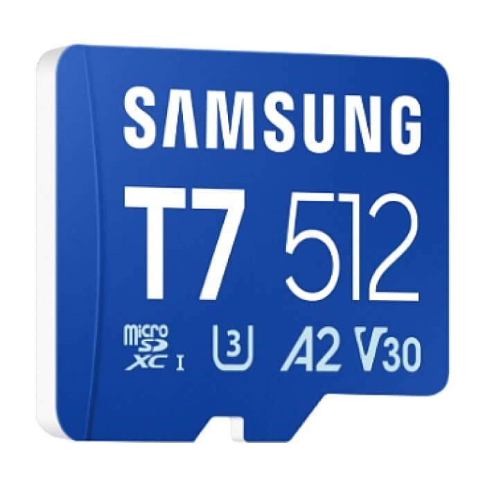 Samsung 512GB micro SD Card T7 UHS-I Transfer Speed up to 170MB/s Class 10 U3 V30 A2 ID 98084 (тъмнейл - 3)