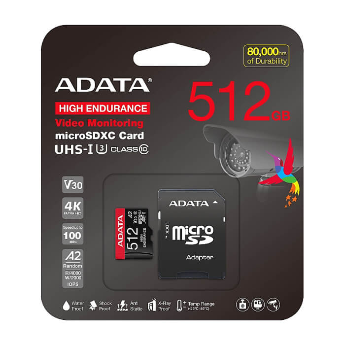 ADATA 512GB MicroSDXC UHS-I U3 V30S High (with adapter) ID 74117 (тъмнейл - 3)