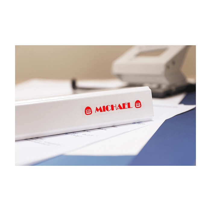 Brother TZe-132 Tape Red on Clear, Laminated, 12mm, 8m - Eco ID 70765 (тъмнейл - 2)