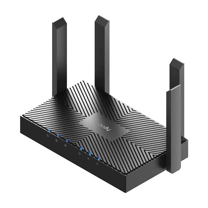 Cudy WR3000 AX3000 Gigabit Wi-Fi 6 Mesh Router 2402Mbps at 5GHz + 574Mbps at 2.4GHz, 4 x 10/100/1000Mbps Ports (тъмнейл - 3)
