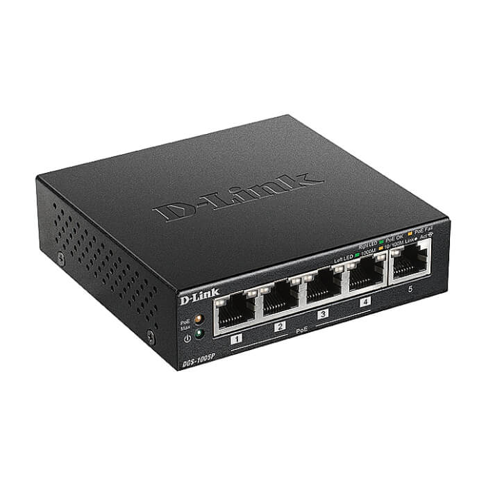 D-Link 5-Port Desktop Gigabit PoE+ Switch (тъмнейл - 3)