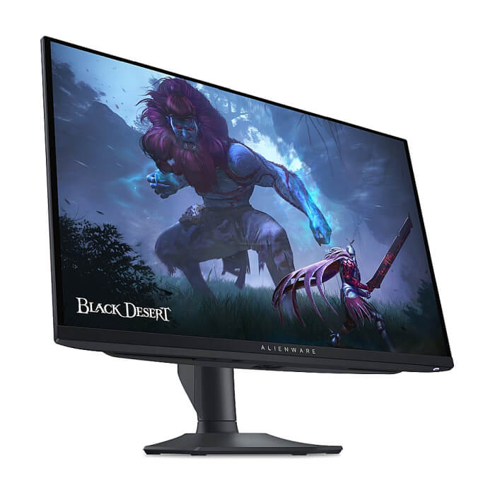 Dell Alienware AW2725DF, 26.7" QD-OLED Anti-reflection, IPS, 0.03ms, 1000 cd/m2, QHD (2560X1440), 360Hz, HDR-400, AMD FreeSyncPremium Pro+VESA, HDMI, DP, USB-C, USB 3.2, Height Adjustable, Pivot, Swivel, Tilt, Black ID 65206 (тъмнейл - 2)