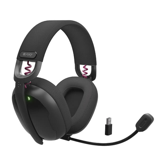 Fury Gaming Headset, Fukiya F6, Wireless With Microphone, Black ID 93014 (тъмнейл - 3)