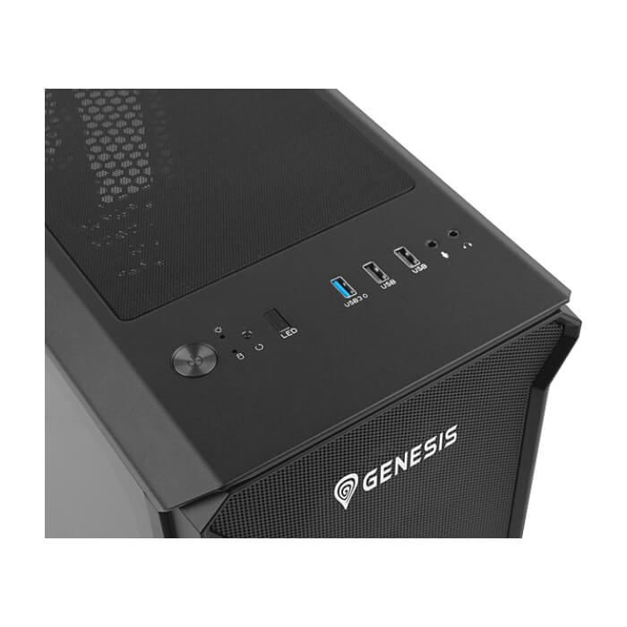 Genesis PC Case Irid 503 ARGB V2 MATX Mini Tower Window, Black ID 63616 (тъмнейл - 4)