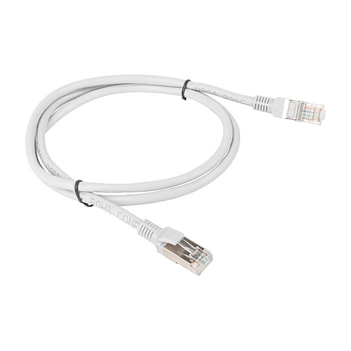 Кабел - Lanberg patch cord CAT.5E FTP 1m, grey ID 72476 (тъмнейл - 2)