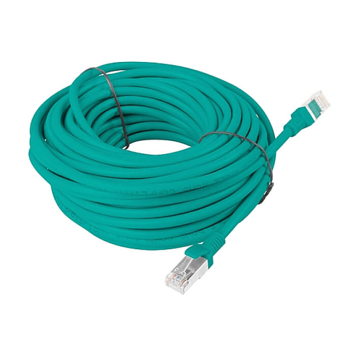 Кабел - Lanberg patch cord CAT.6 15m, green ID 72156 (тъмнейл - 2)