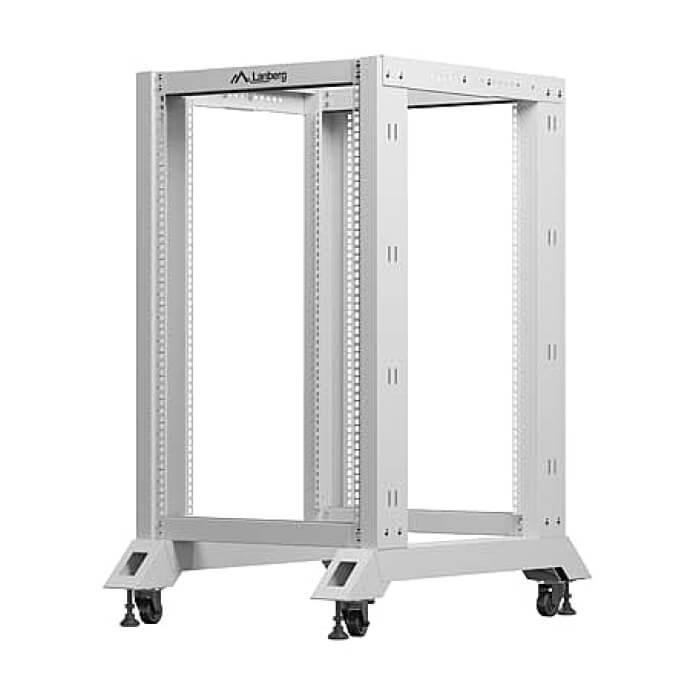 Lanberg open rack 19" 18U 600x800, grey ID 96774 (тъмнейл - 2)