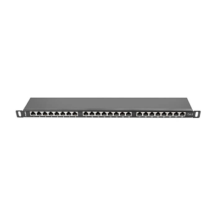 Lanberg patch panel 24 port 0.5U CAT.6 shielded, black ID 62857 (тъмнейл - 4)
