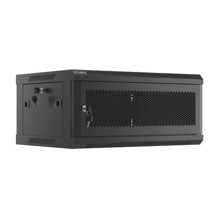 Lanberg rack cabinet 19" wall-mount 4U/600x450 with perforated door black (flat pack) ID 87612 на супер цена от GT Computers Lanberg rack cabinet 19" wall-mount 4U/600x450 with perforated door black (flat pack) ID 87612 на супер цена