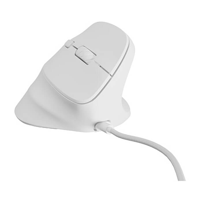 Natec Vertical Mouse Crake 2 Pro 12800DPI Optical White (тъмнейл - 5)