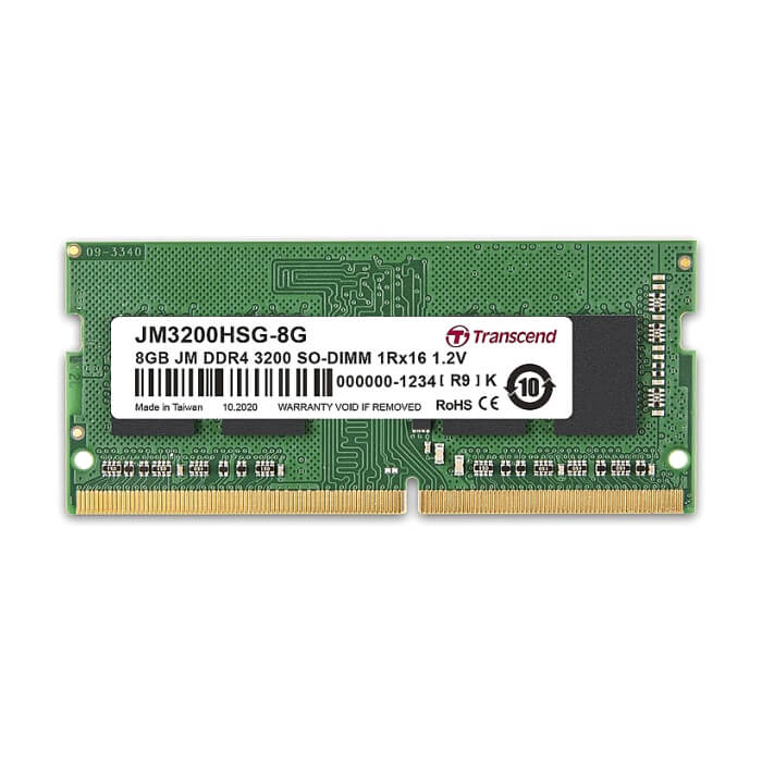 Transcend 8GB JM DDR4 3200 SO-DIMM 1Rx16 1Gx16 CL22 1.2V ID 63899 на супер цена