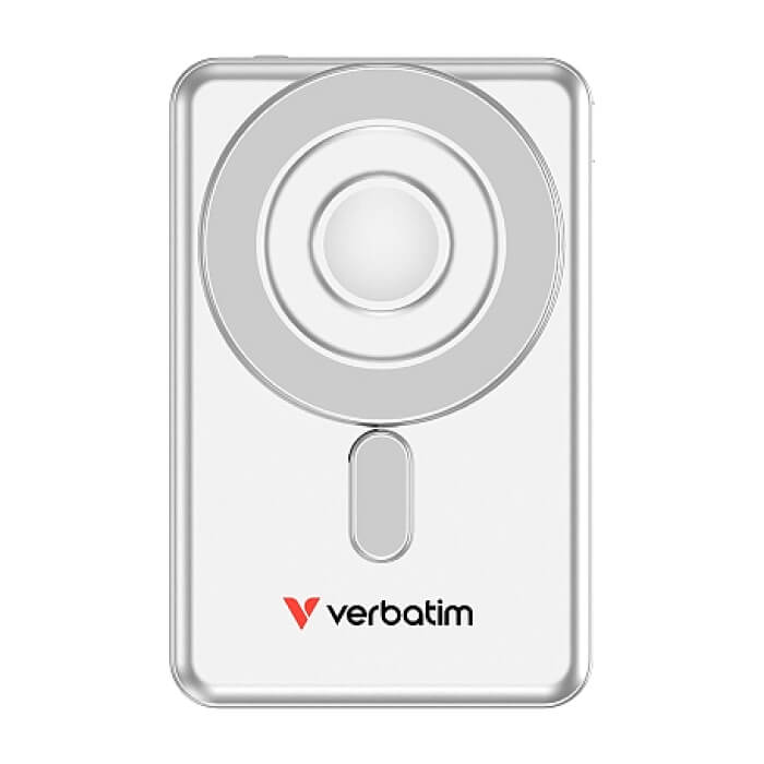 Verbatim Charge 'n' Go 2C Power Bank Magnetic Wireless 5000mAh with 2 USB-C Cables & Stand Silver ID 97026 на супер цена