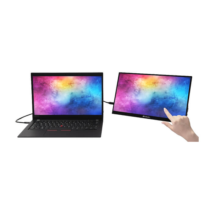 Verbatim PMT-14 Portable Touchscreen Monitor 14" Full HD 1080p Metal Housing ID 64825 (тъмнейл - 2)