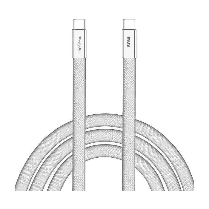 Verbatim Sync & Charge SoftTouch USB-C to C cable 60W 120 cm - White на супер цена