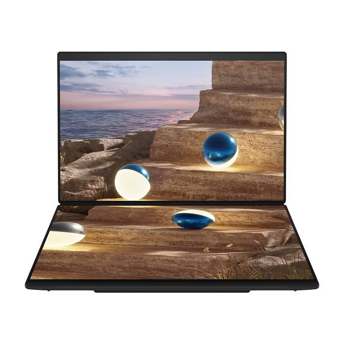 Asus ZenBook Duo 14 UX8407AA-SN130X, Screen Pad Plus, INTEL Ultra 9 PTL U9-H484 (16C) 14" OLED, WQXGA+ ( 2880X1800 ) 16:10Touch, 32GB, 2TB SSD, Soft Keyboard, Windows 11 Pro, ID 99393 (тъмнейл - 2)