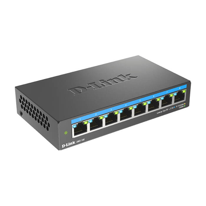 D-Link 8-Port Multi-Gigabit Unmanaged Switch (тъмнейл - 2)