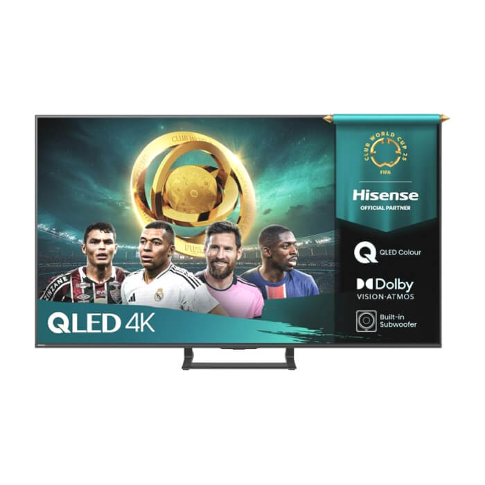 Hisense 65" A7Q, 4K Ultra HD 3840x2160, QLED, HDR 10+, HLG, Dolby Vision, Dolby Atmos, Smart TV, Light Sensor, WiFi Direct, BT, Anyview Cast, 3xHDMI, 2xUSB, LAN, CI+, DVB-T2/C/S2, Black ID 89435