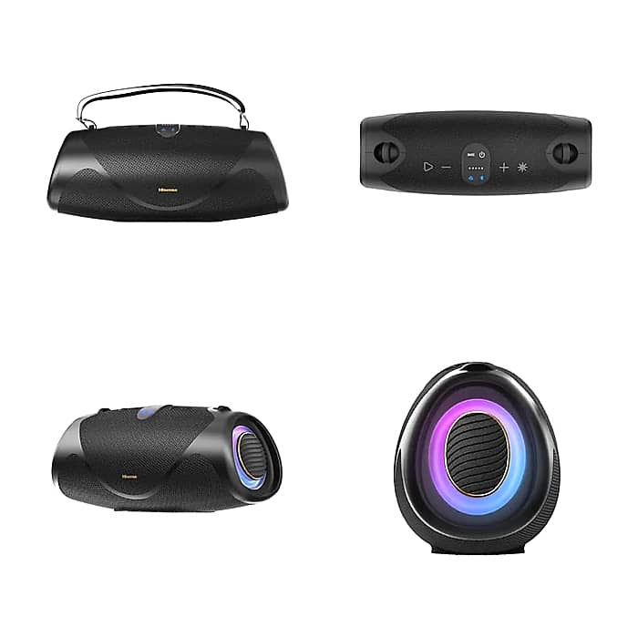 Hisense, WeBoom, Party speaker 2.0 Ch., 140W, BT, 20h play,IP67 Water and Dust Proof,Ambient Light,Dual-way Strap,Built-in Powerbank,Black (тъмнейл - 3)