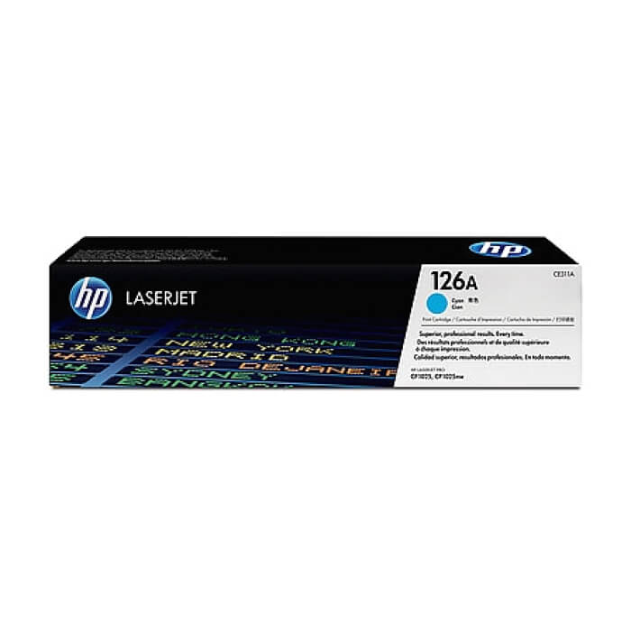 HP 126A Cyan LaserJet Toner Cartridge ID 68877